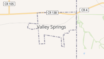 Valley Springs, South Dakota map