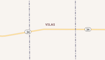 Vilas, South Dakota map