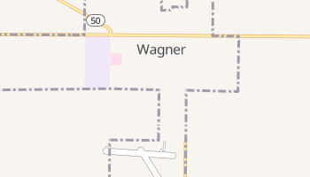 Wagner, South Dakota map