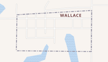 Wallace, South Dakota map