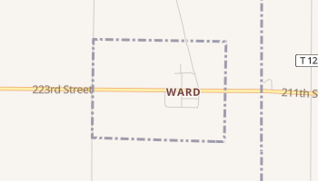 Ward, South Dakota map