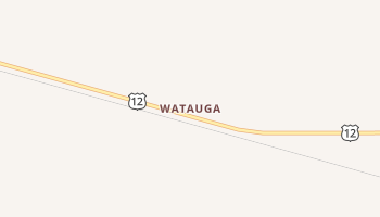Watauga, South Dakota map
