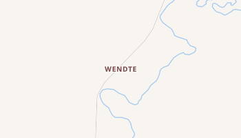 Wendte, South Dakota map