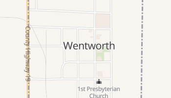 Wentworth, South Dakota map