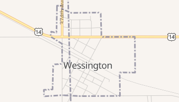 Wessington, South Dakota map