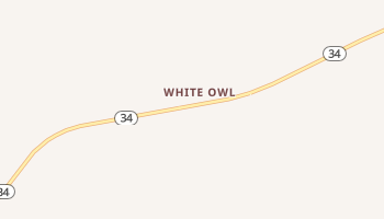 White Owl, South Dakota map