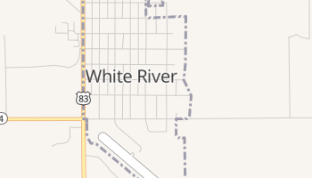 White River, South Dakota map