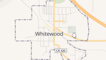Whitewood, South Dakota map