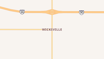 Wicksville, South Dakota map