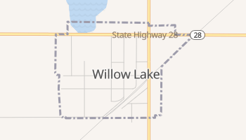 Willow Lake, South Dakota map