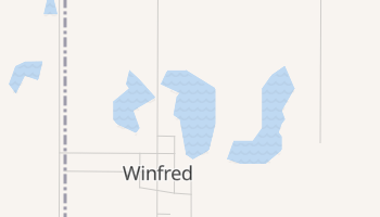Winfred, South Dakota map