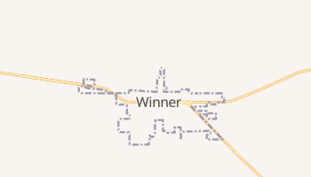 Winner, South Dakota map