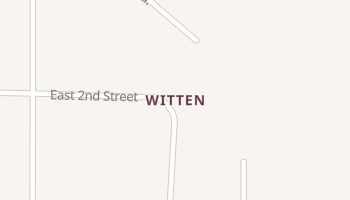 Witten, South Dakota map