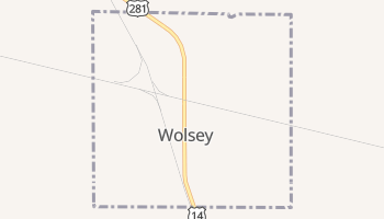 Wolsey, South Dakota map