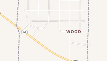 Wood, South Dakota map