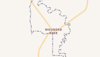 Wounded Knee, South Dakota map