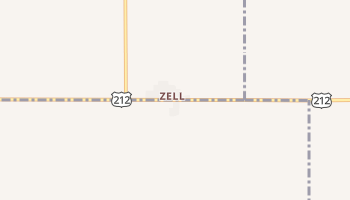 Zell, South Dakota map