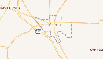 Alamo, Tennessee map