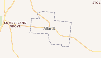 Allardt, Tennessee map