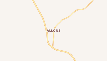 Allons, Tennessee map