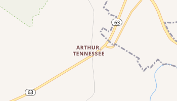 Arthur, Tennessee map