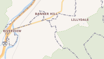 Banner Hill, Tennessee map