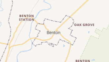 Benton, Tennessee map