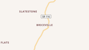 Briceville, Tennessee map