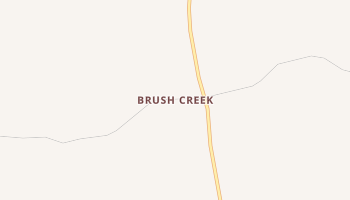 Brush Creek, Tennessee map