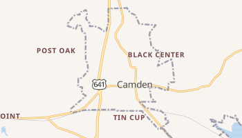 Camden, Tennessee map