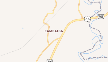 Campaign, Tennessee map