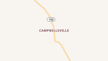 Campbellsville, Tennessee map