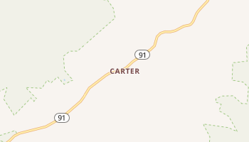 Carter, Tennessee map