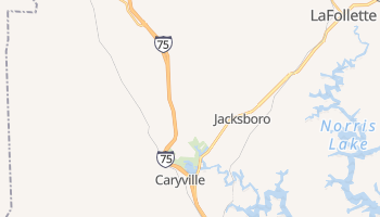 Caryville, Tennessee map