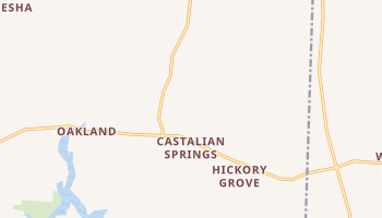 Castalian Springs, Tennessee map