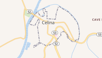 Celina, Tennessee map