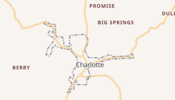 Charlotte, Tennessee map