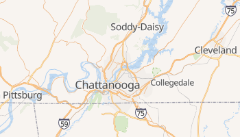 Chattanooga, Tennessee map