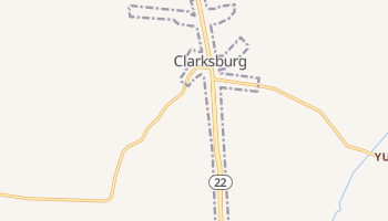 Clarksburg, Tennessee map