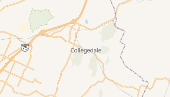 Collegedale, Tennessee map