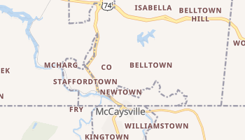 Copperhill, Tennessee map
