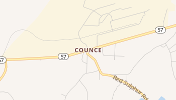Counce, Tennessee map