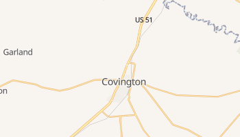 Covington, Tennessee map