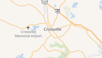 Crossville, Tennessee map