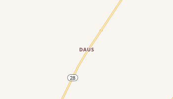 Daus, Tennessee map
