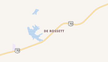 De Rossett, Tennessee map