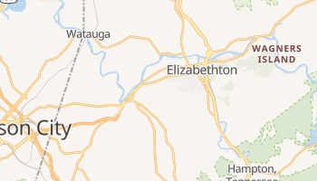 Elizabethton, Tennessee map