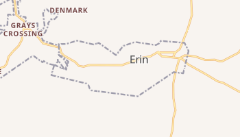 Erin, Tennessee map