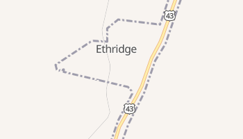 Ethridge, Tennessee map