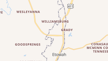 Etowah, Tennessee map